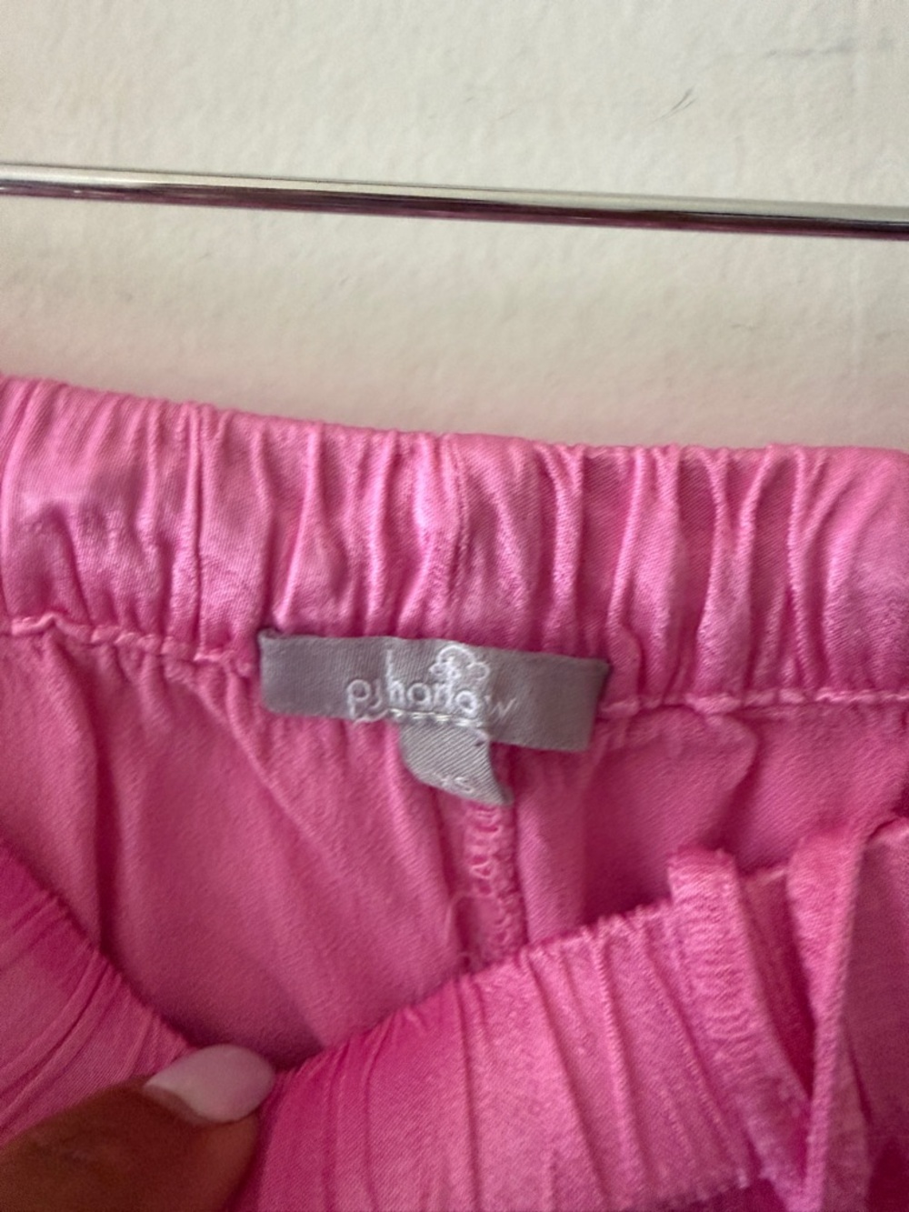 PJ HARLOW 3 pc set PINK Relaxed Wide-Leg Pants, tank and short sleeve top BUNDLE - Picture 7 of 10
